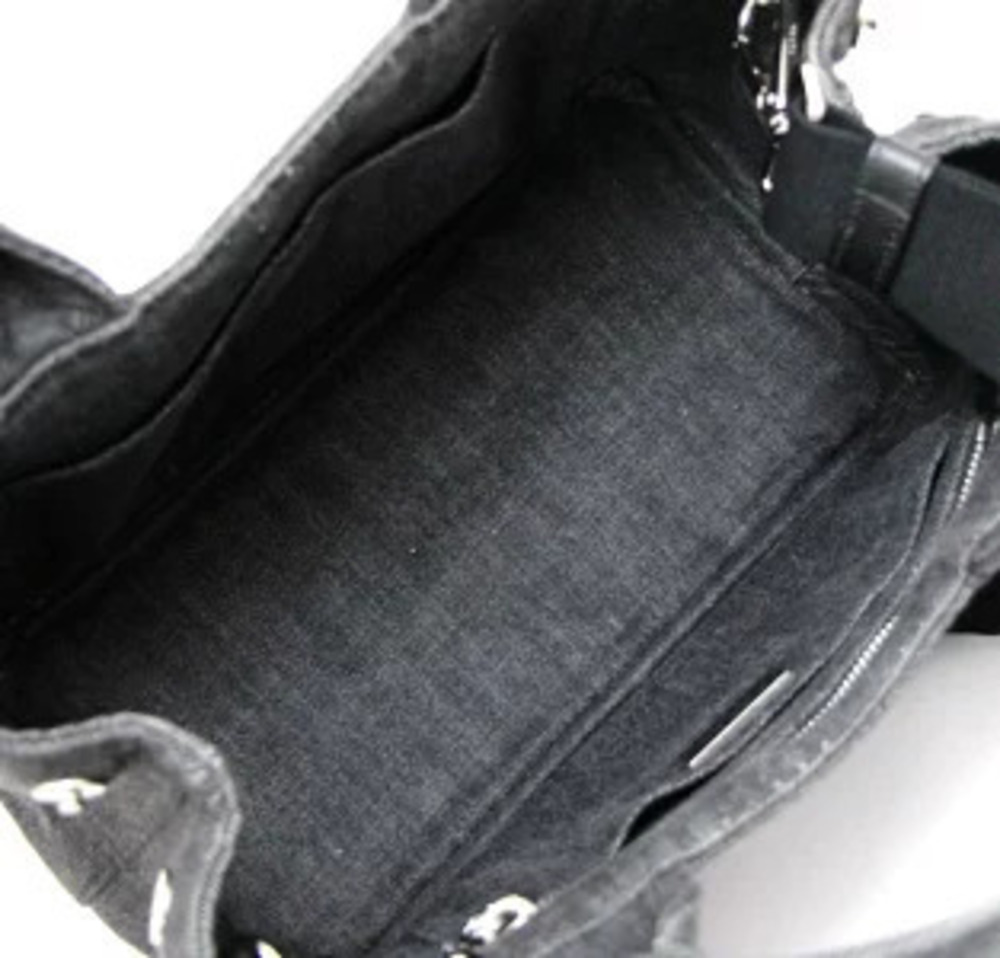 Prada Black Denim Bag Canapa Tote - Picture 5 of 7